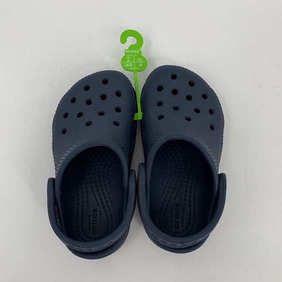 CROCs Classic clog shoe navy marine blue child boys infant baby new 7 - Picture 1 of 4